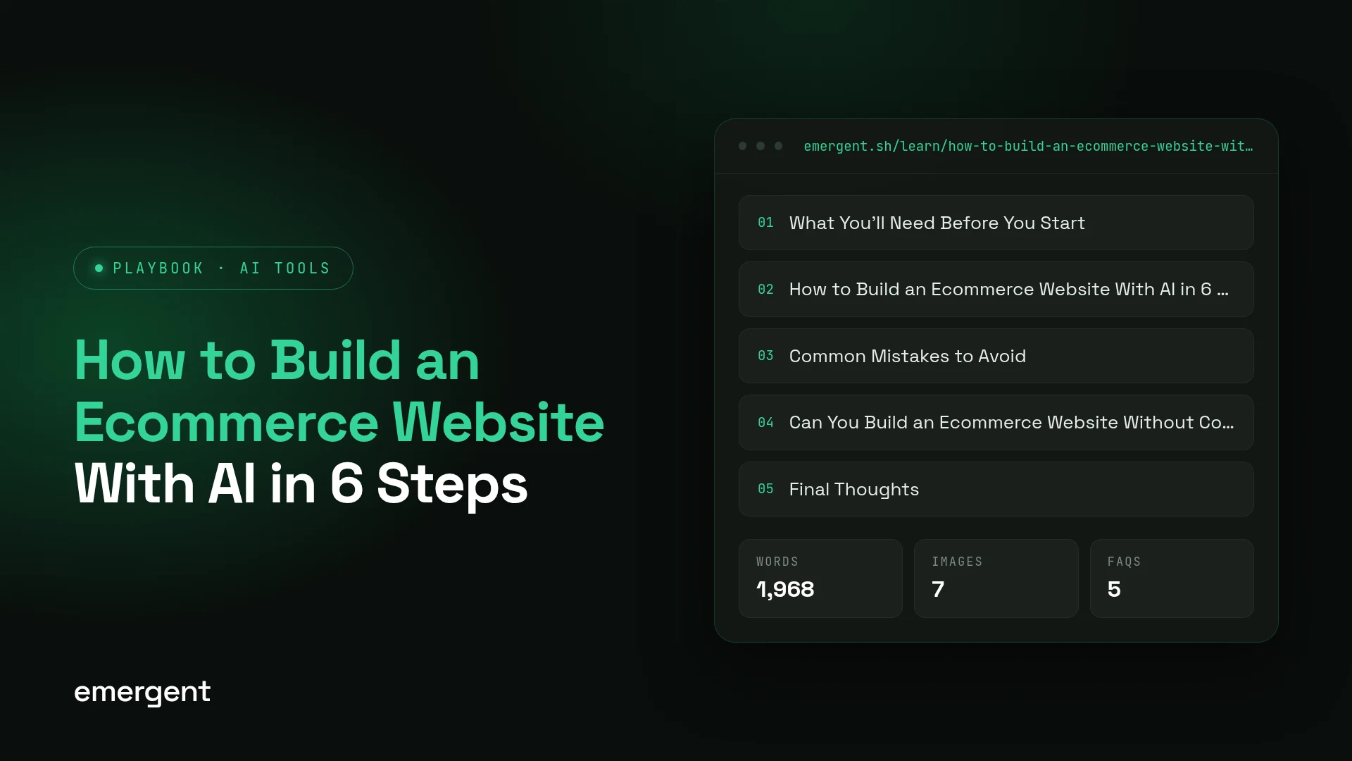 How to Build an Ecommerce Website With AI in 6 Steps