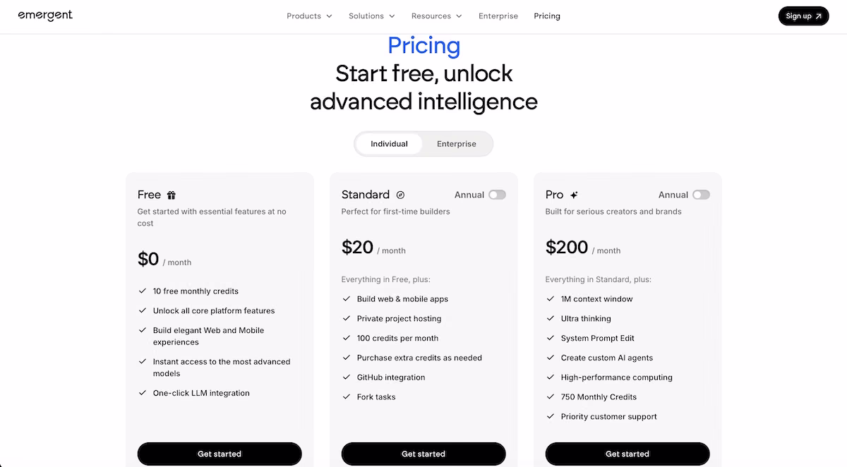 emergent pricing