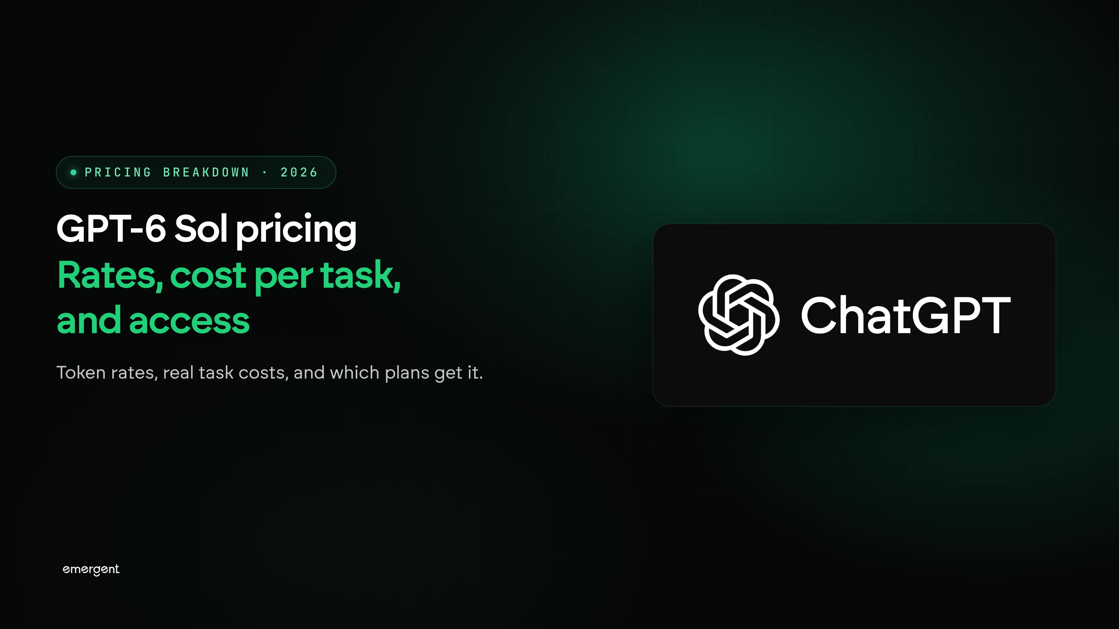 GPT-6 Sol Pricing: Rates, Cost per Task, and Access