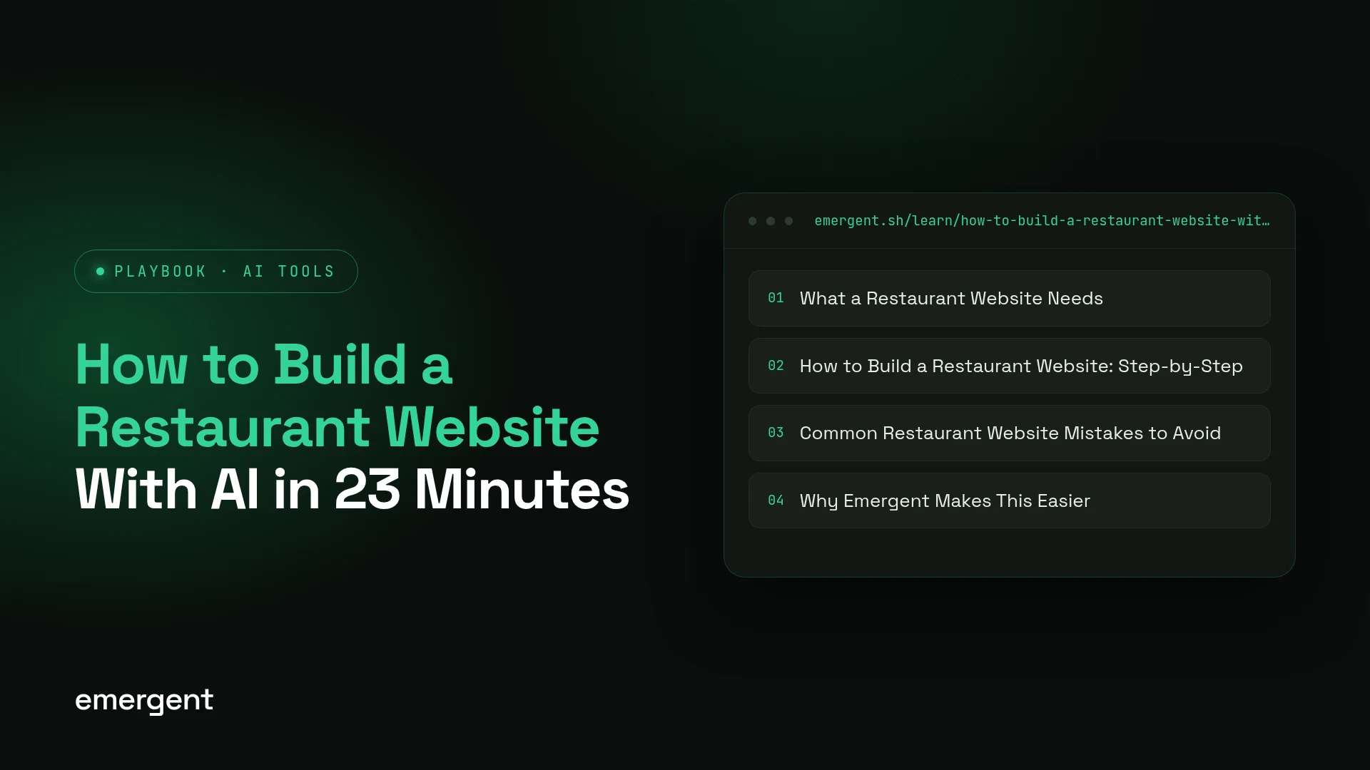 How to Build a Restaurant Website With AI in 23 Minutes