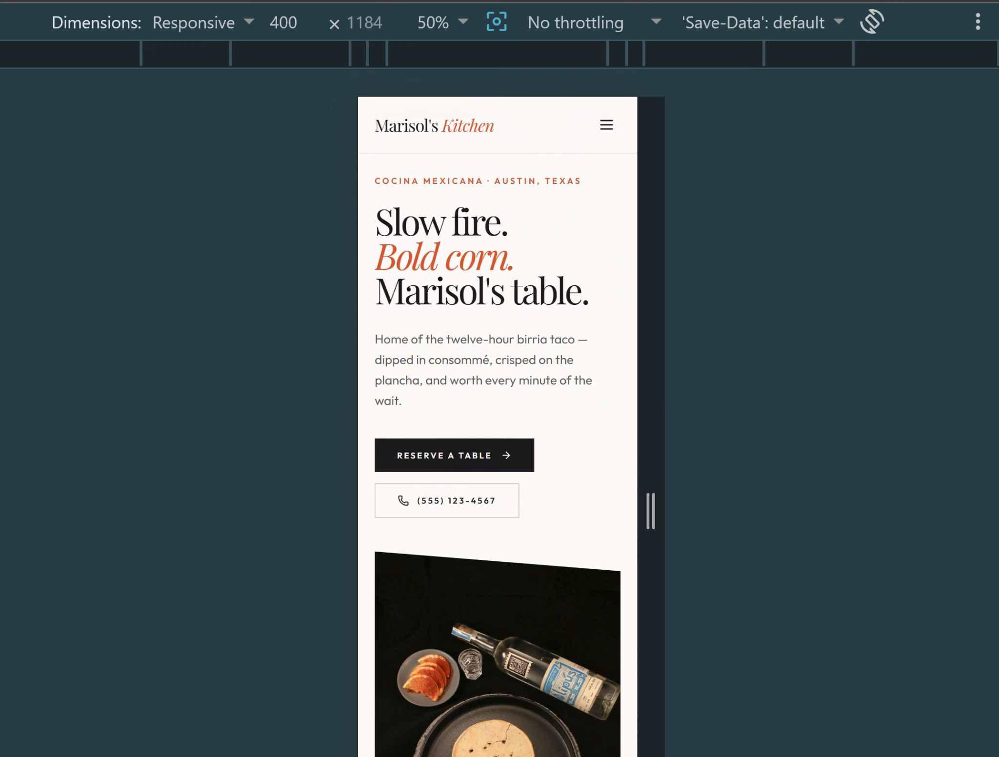 step 6 how to build a restaurant website step by step