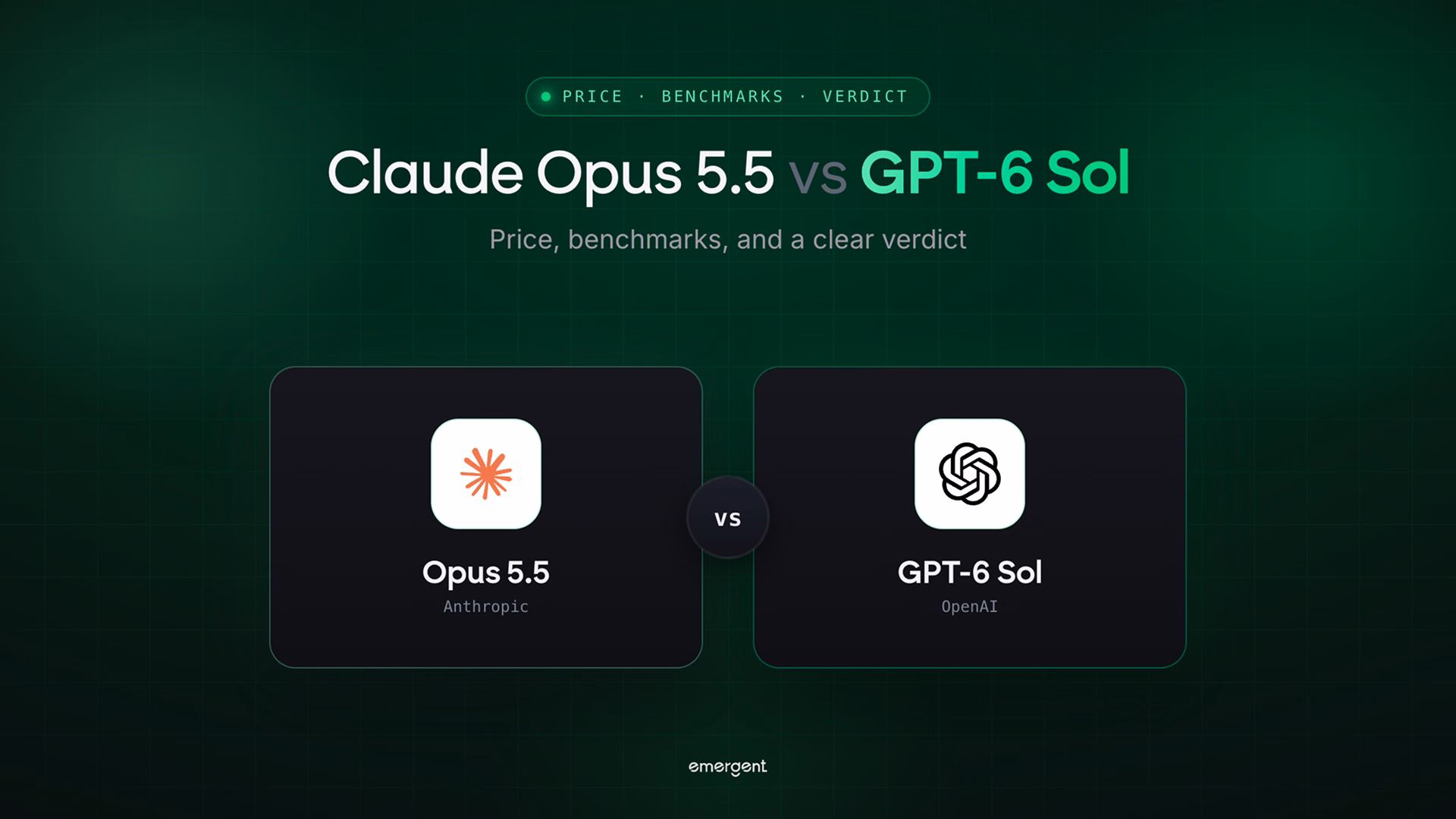 Claude Opus 5.5 vs GPT-6 Sol: Price, Benchmarks, Verdict