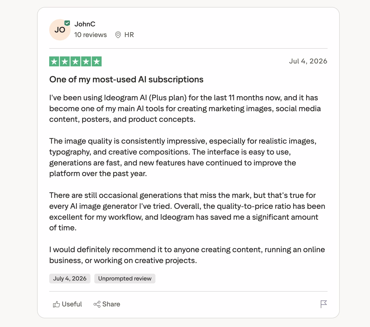 ideogram trustpilot review