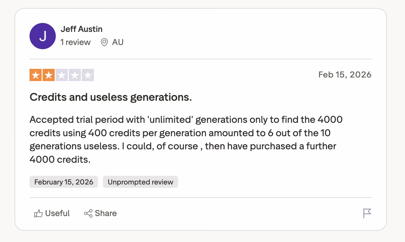 adobe firefly trustpilot review