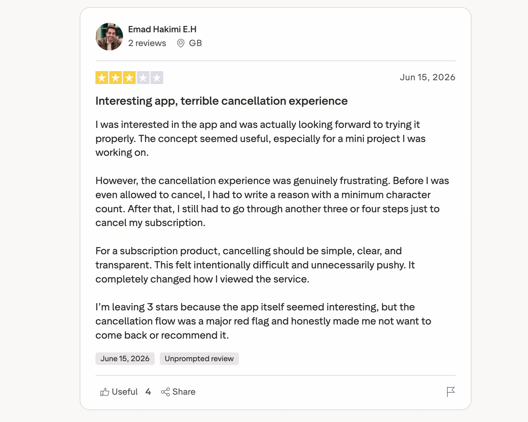 emergent trustpilot review