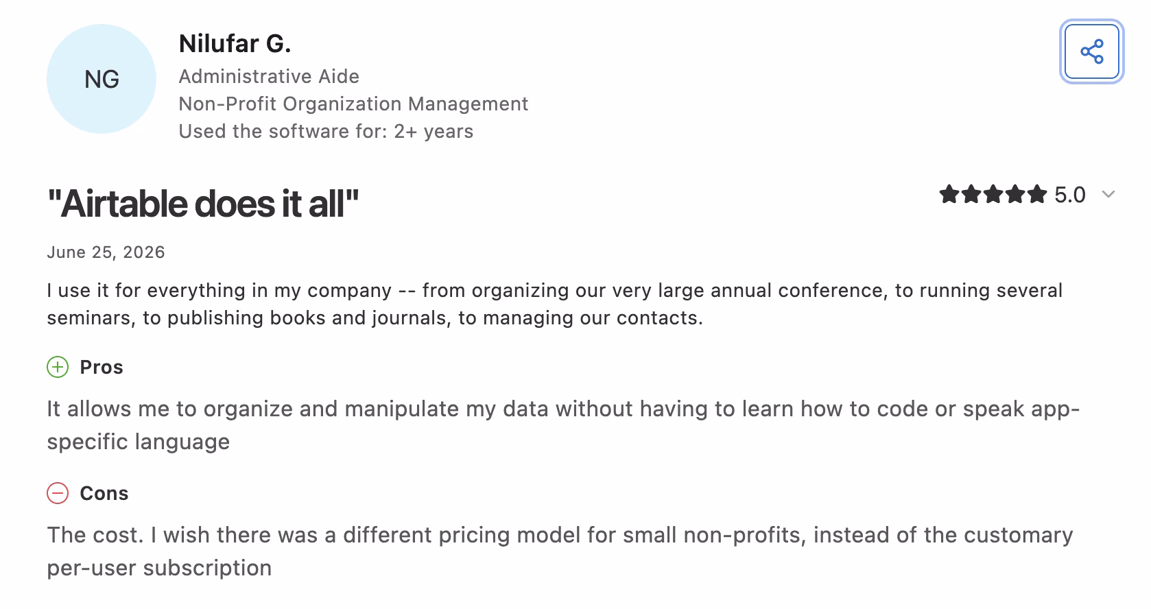 airtable capterra review