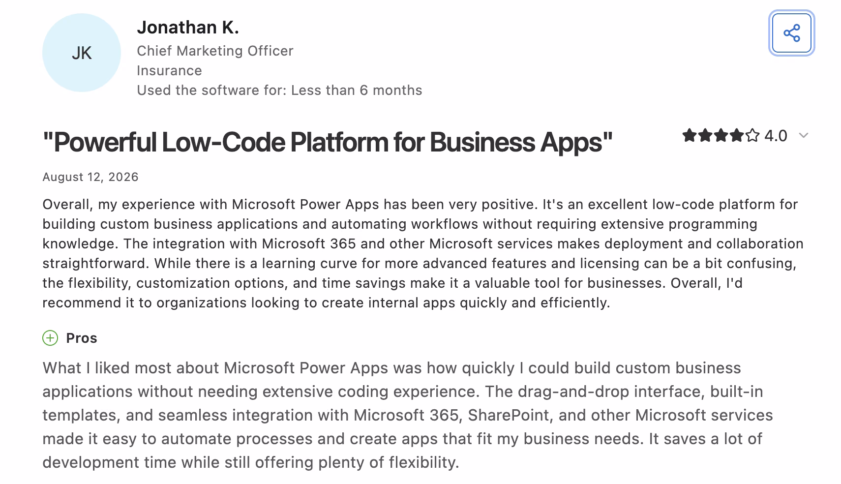 microsoft power apps review by jonathan