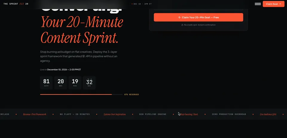 how emergent helps when a lead gen page needs to become a real product