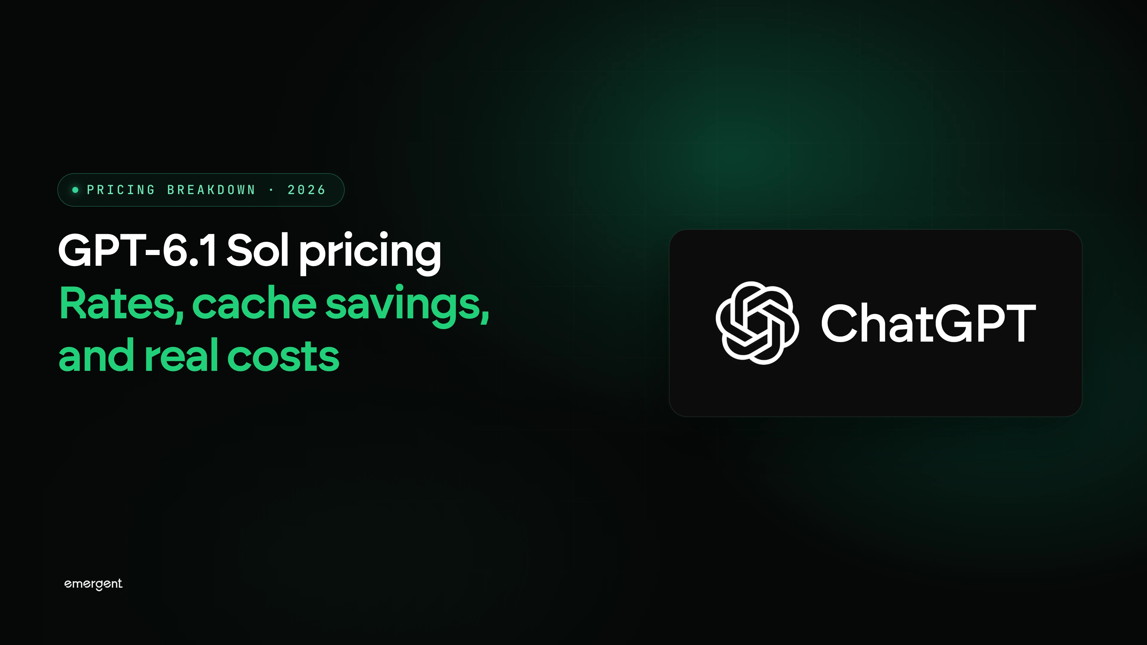 GPT-6.1 Sol Pricing: Rates, Cache Savings, and Real Costs