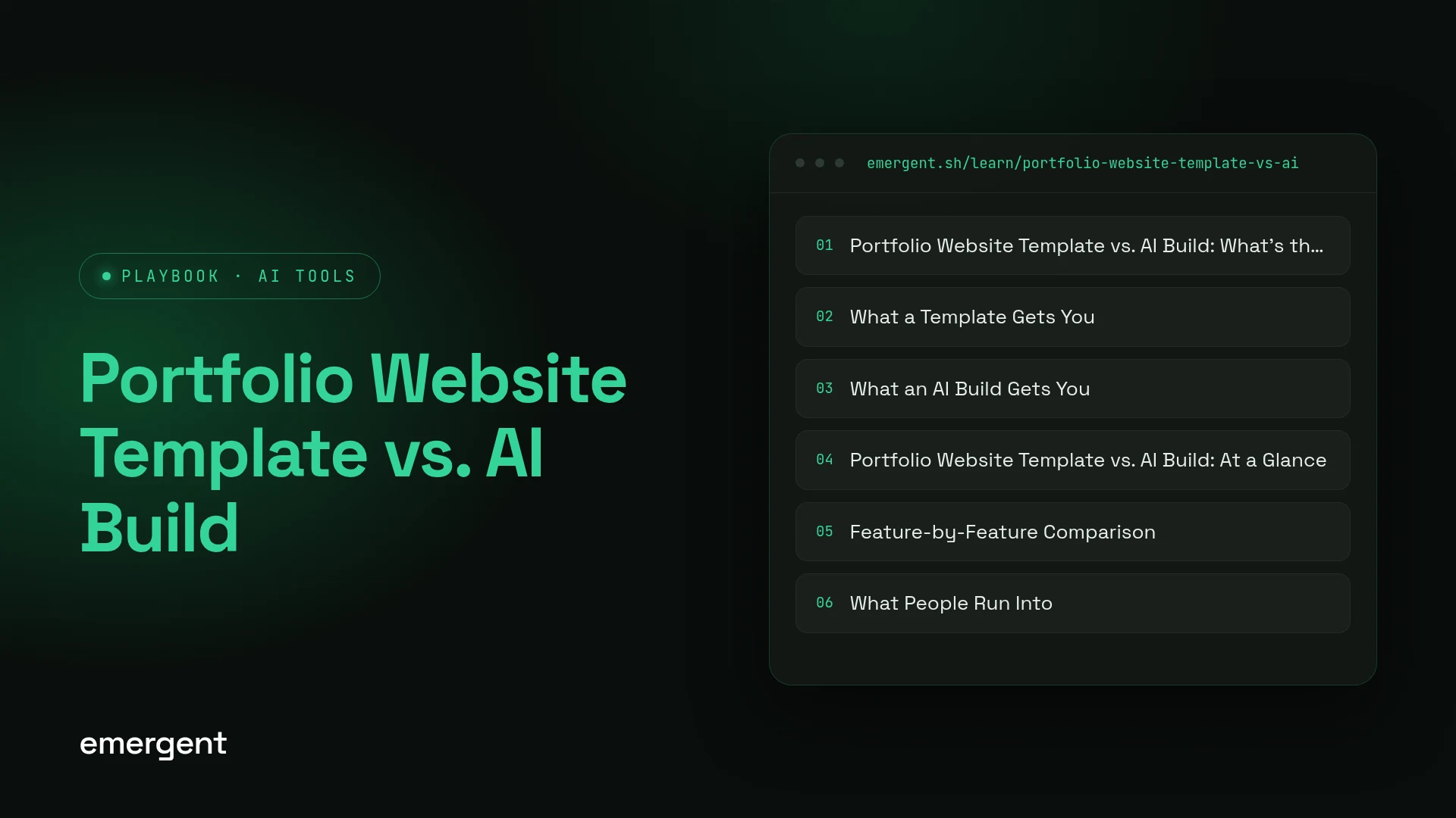 Portfolio Website Template vs. AI Build: Real Costs (2026)