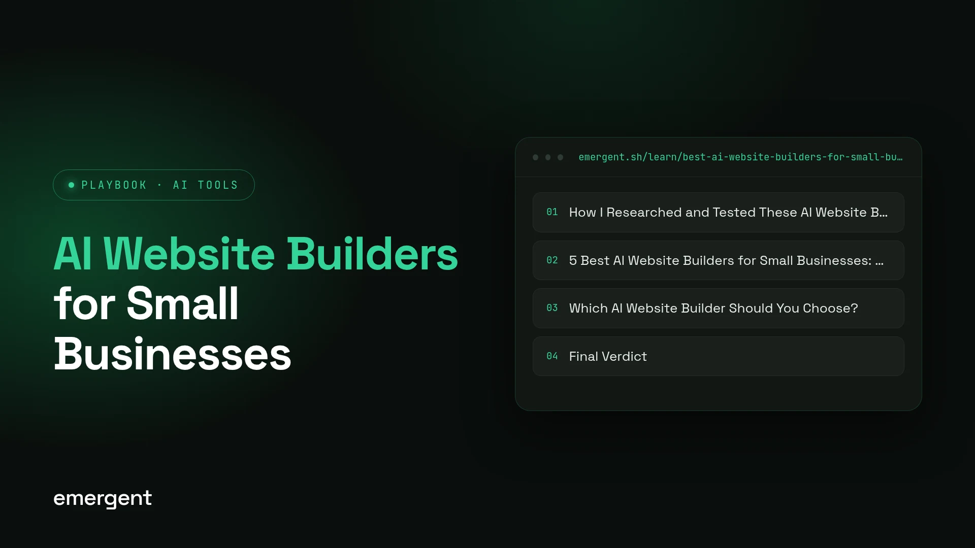 AI Website Builders for Small Businesses: 5 Tested (2026)