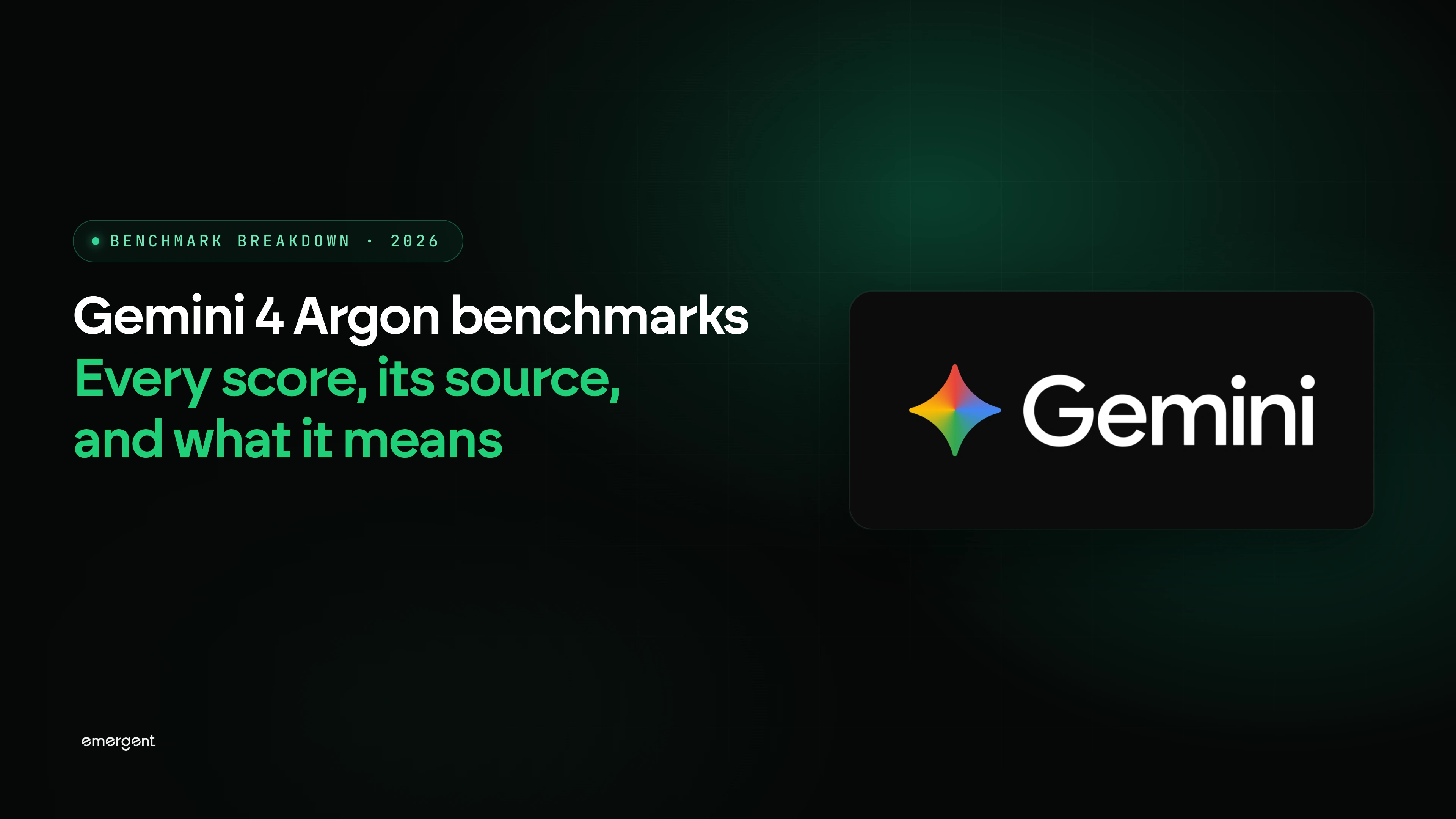 Gemini 4 Argon Benchmarks: Every Score, Its Source, and What It Means