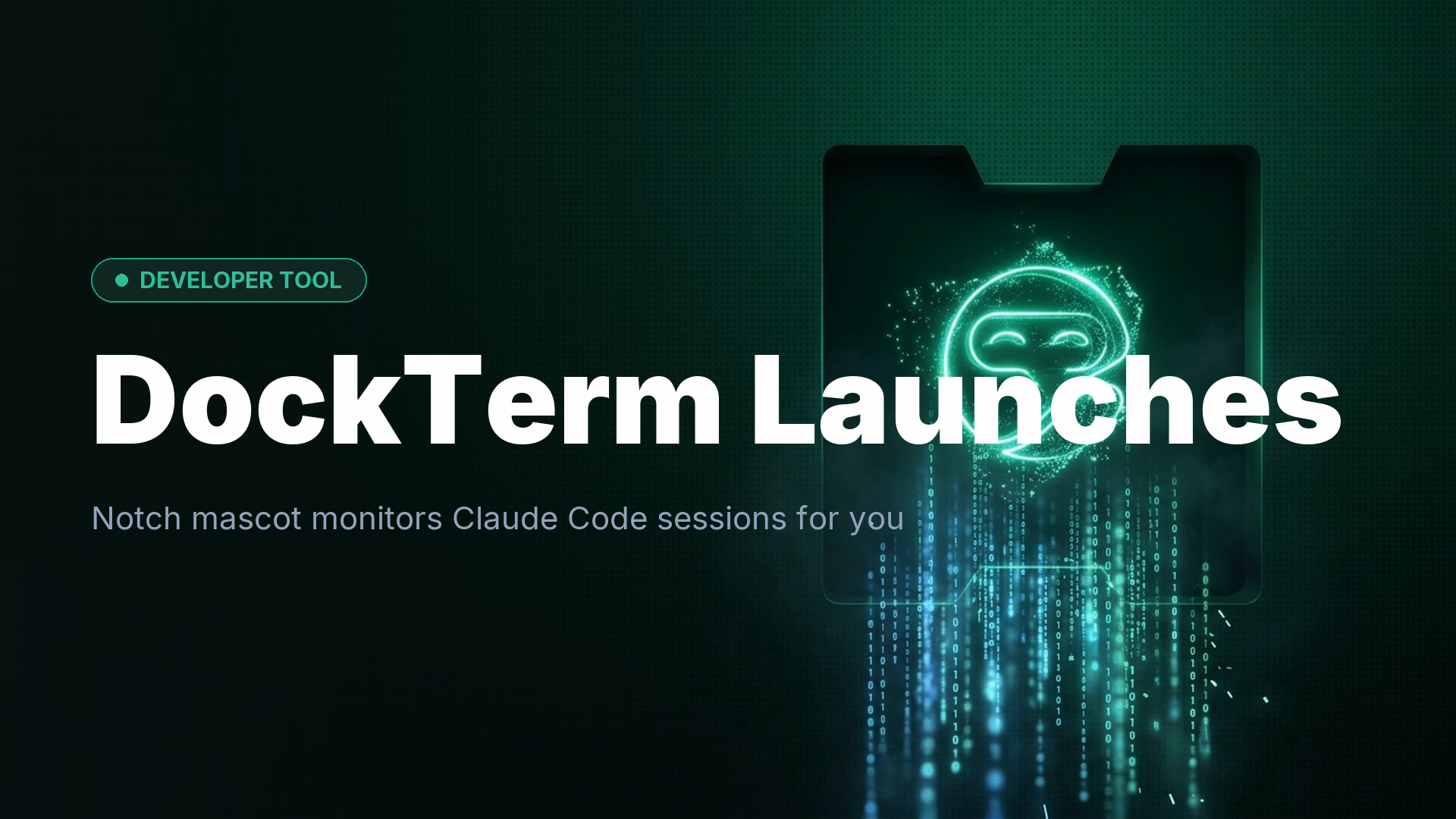 DockTerm Notch Mascot Alerts You When Claude Code Needs