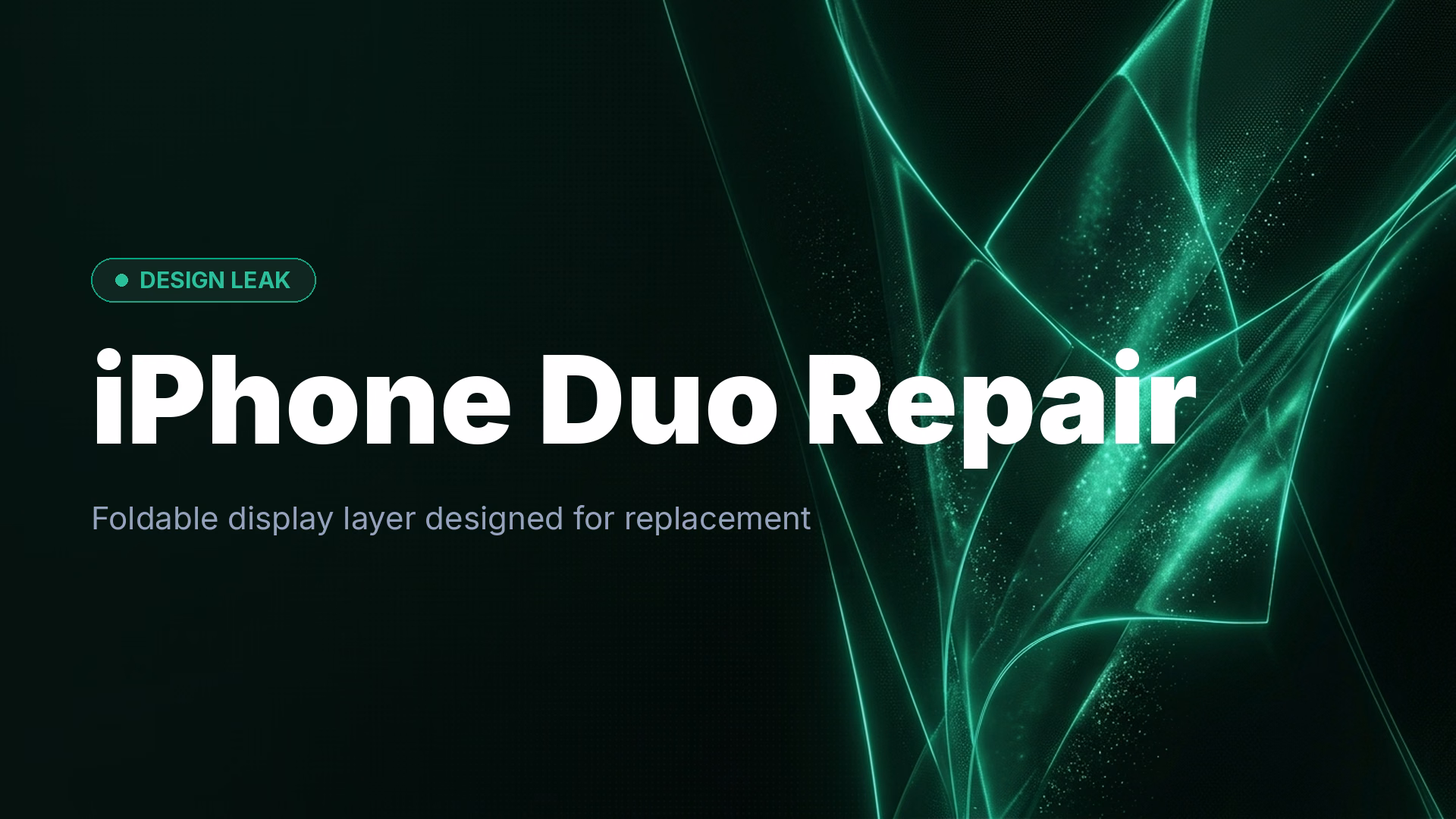 iPhone Duo Inner Display Cover Layer Reportedly Replaceable