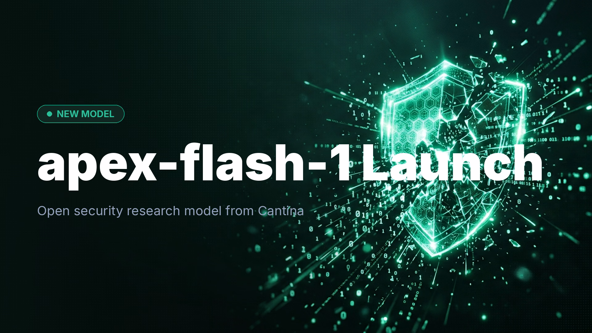 Cantina apex-flash-1: Open Model Solves 40 of 60 Bug Tasks