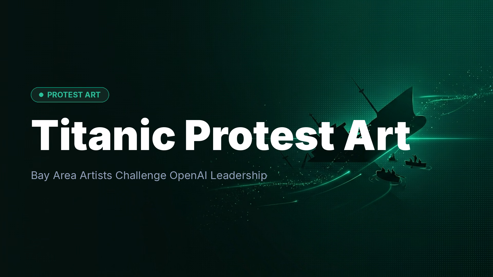 Artists Target OpenAI with Titanic-Themed Protest Sculpture