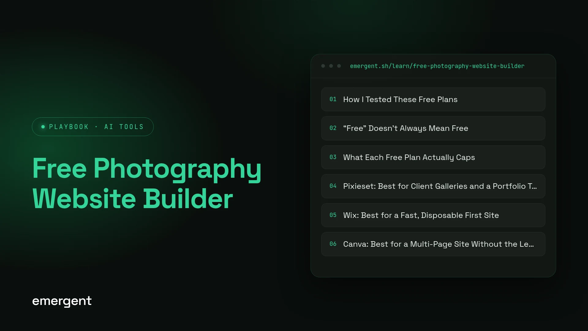 Free Photography Website Builder: 5 Plans Tested (2026)