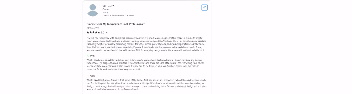 canva review by michael