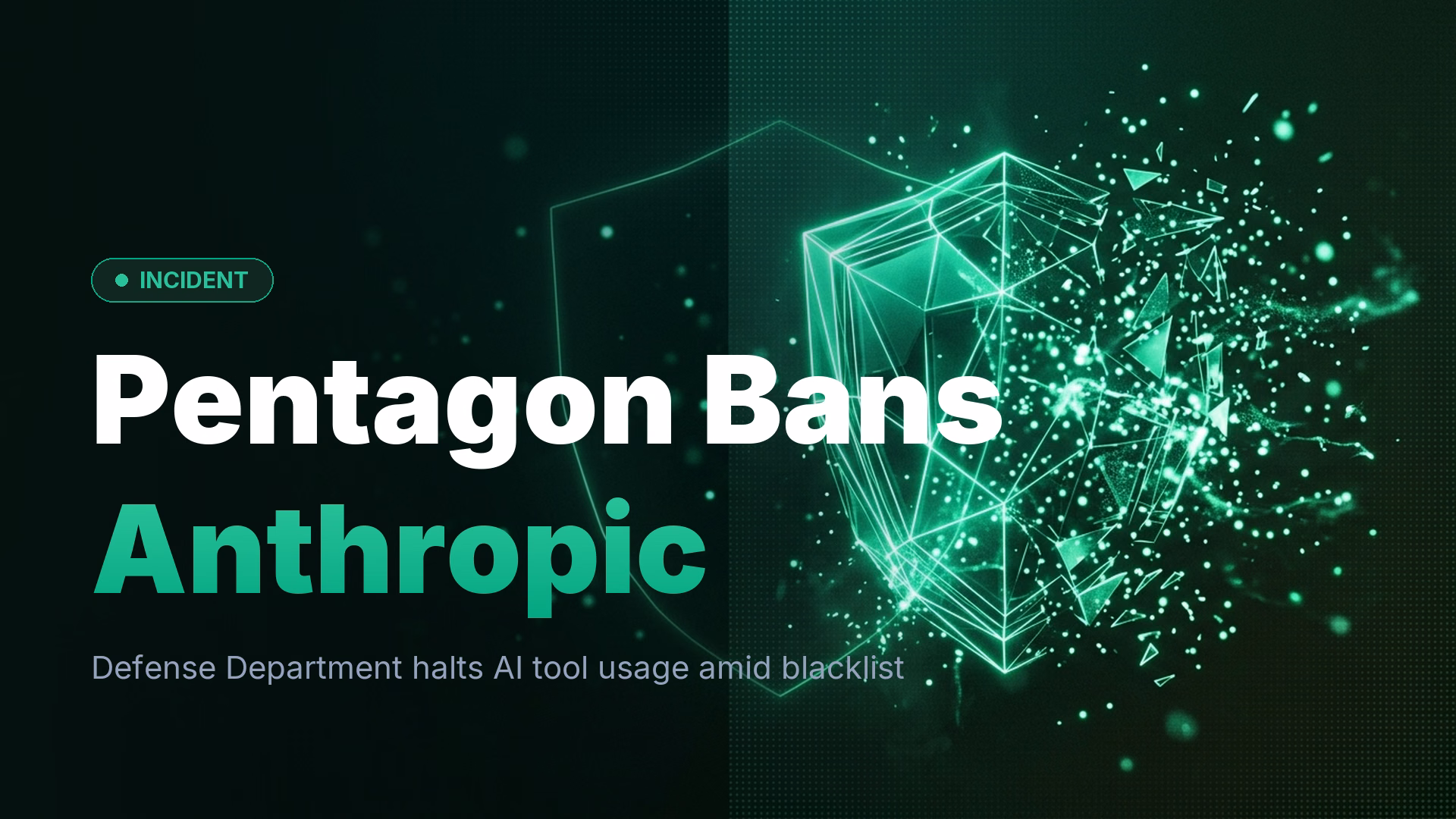 Pentagon Halts Anthropic AI Tools After Blacklisting