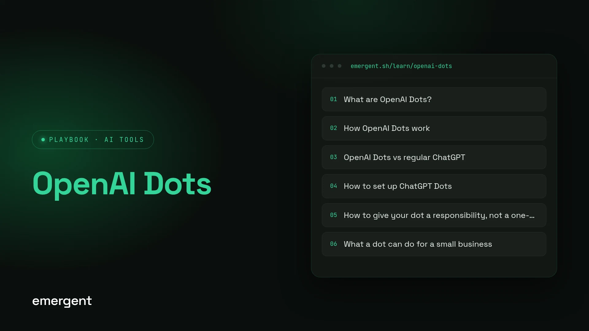 OpenAI Dots: What They Are, How They Work, and What They Can't Do Yet