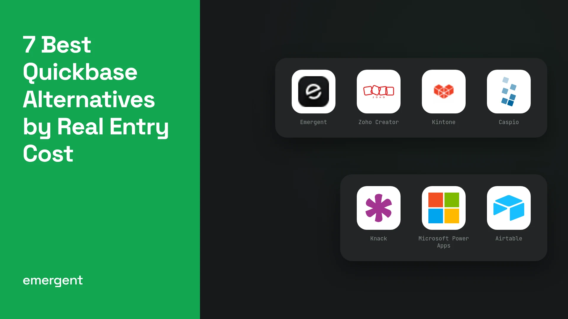 7 Best Quickbase Alternatives by Real Entry Cost (2026)