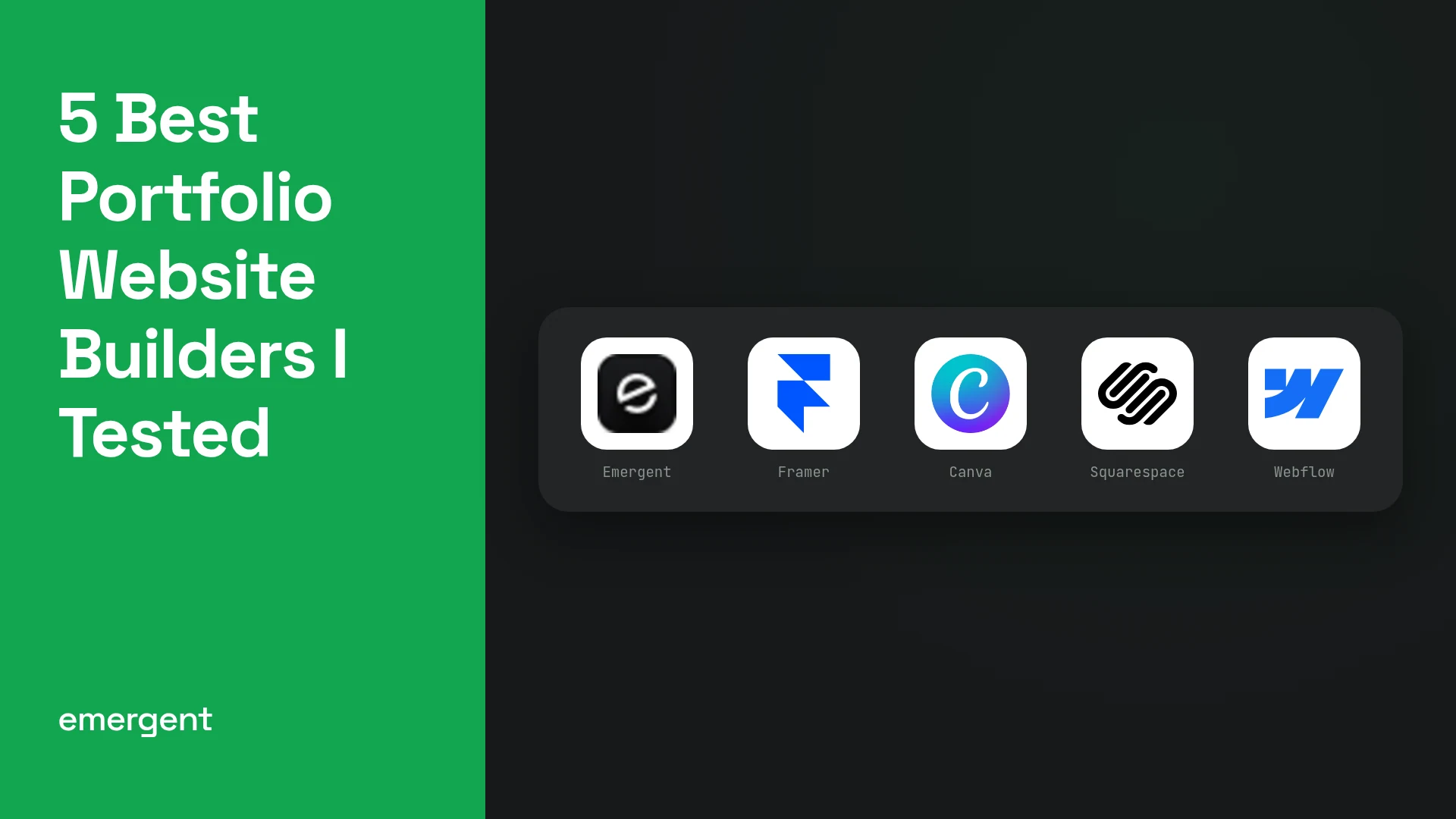 5 Best Portfolio Website Builders I Tested in 2026