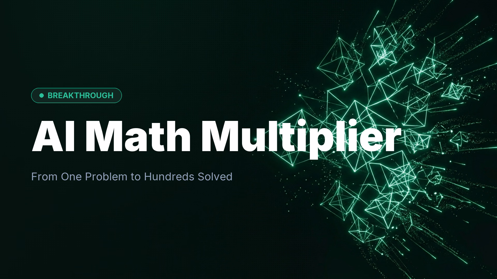 AI Cracks Hundreds of Math Problems After Initial