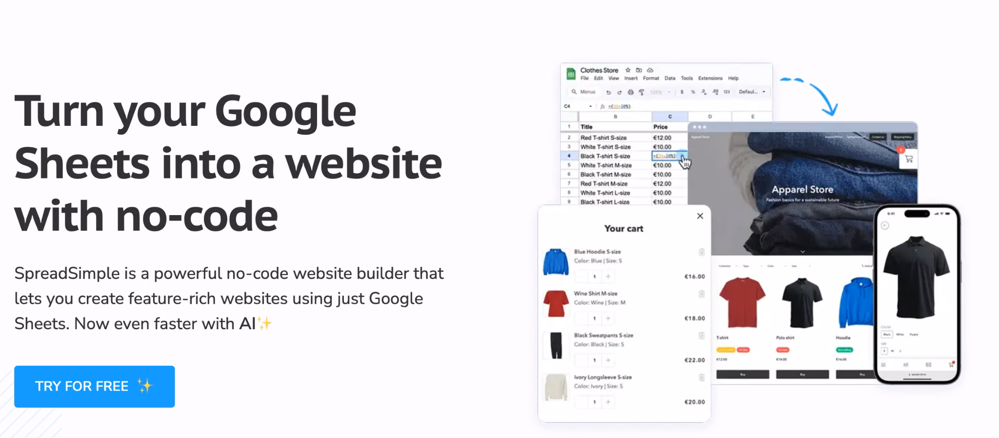 SpreadSimple Homepage