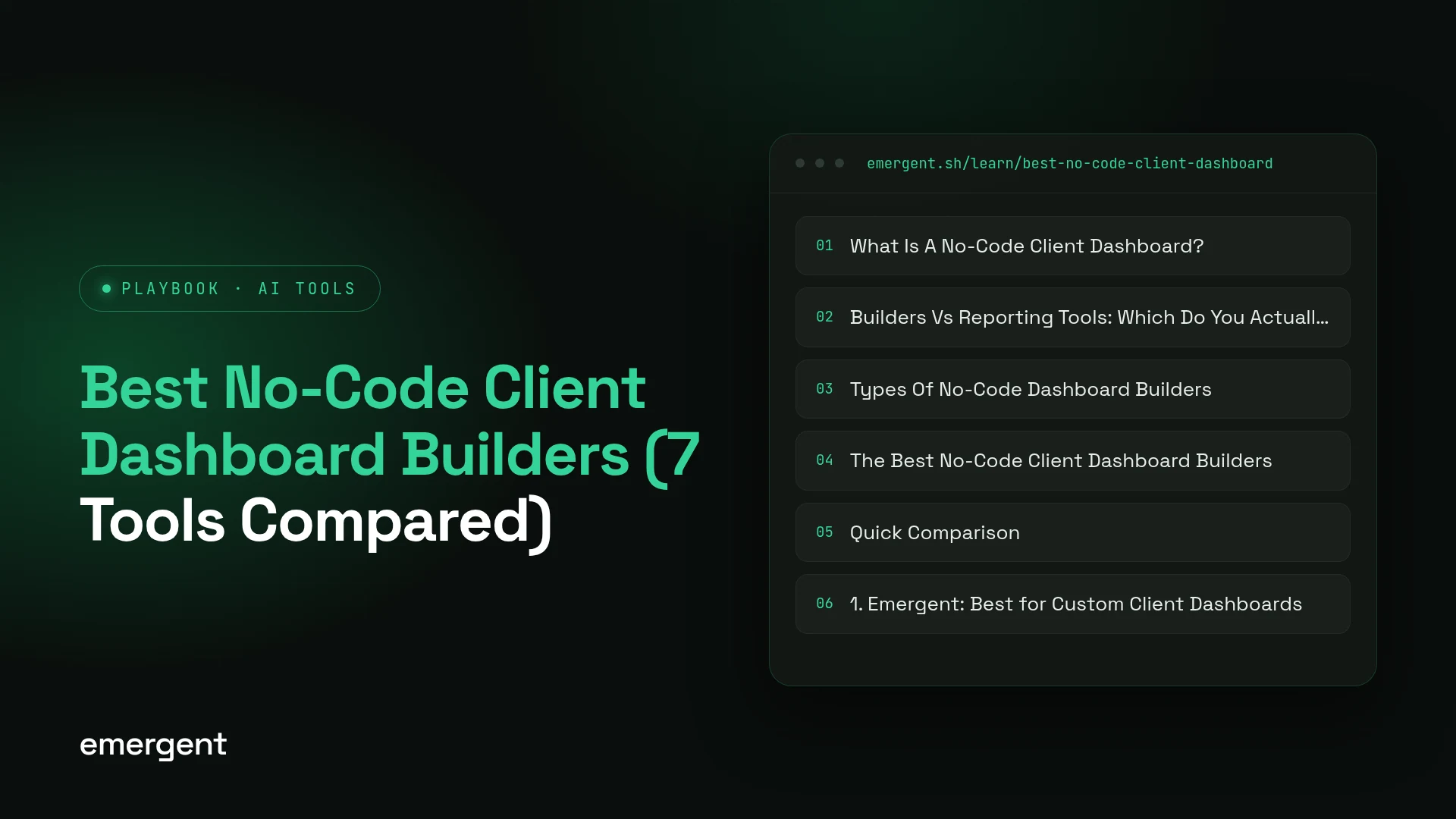 Best No-Code Client Dashboard Builders (7 Tools Compared)