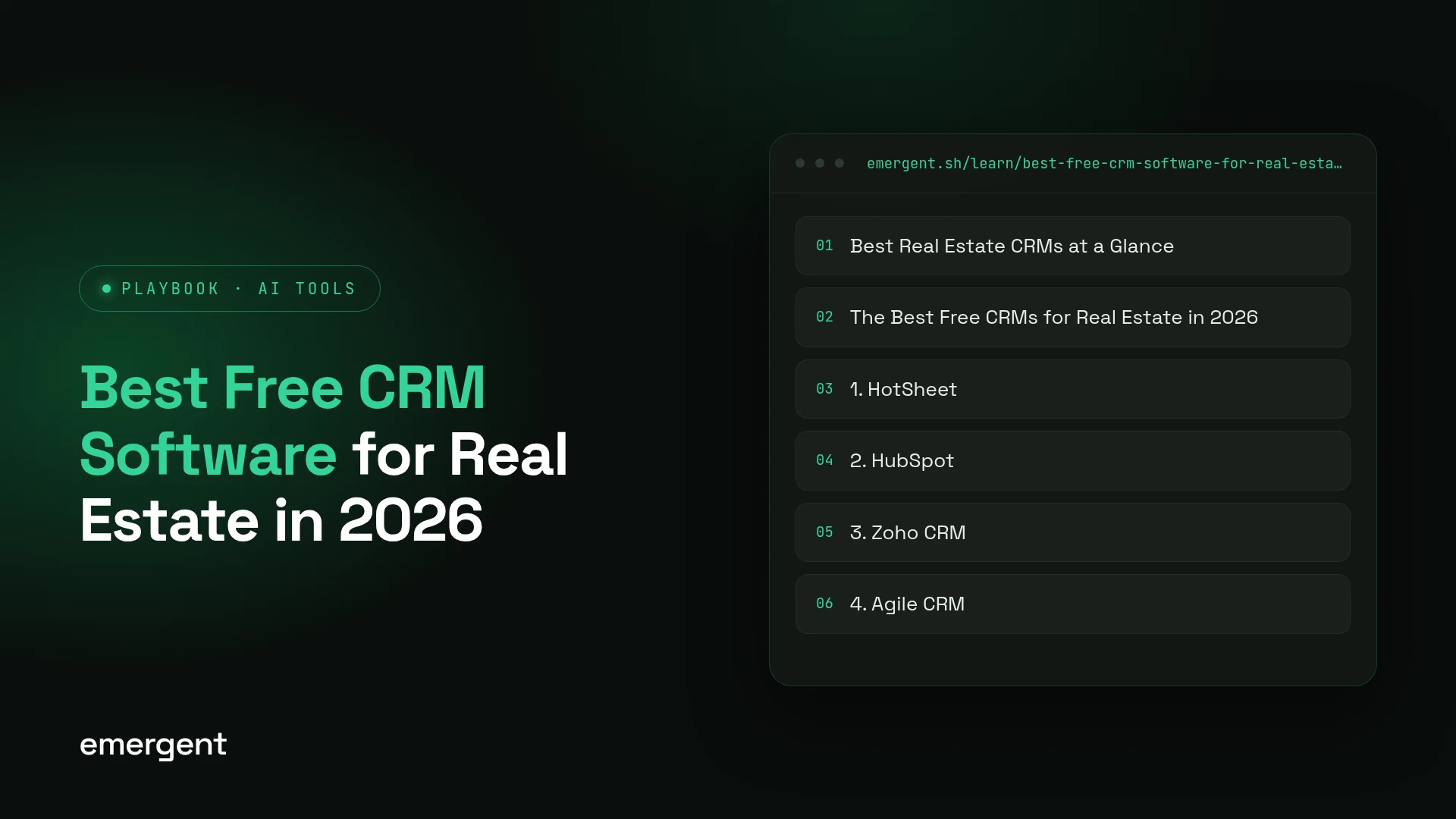 Best Free CRM Software for Real Estate in 2026​