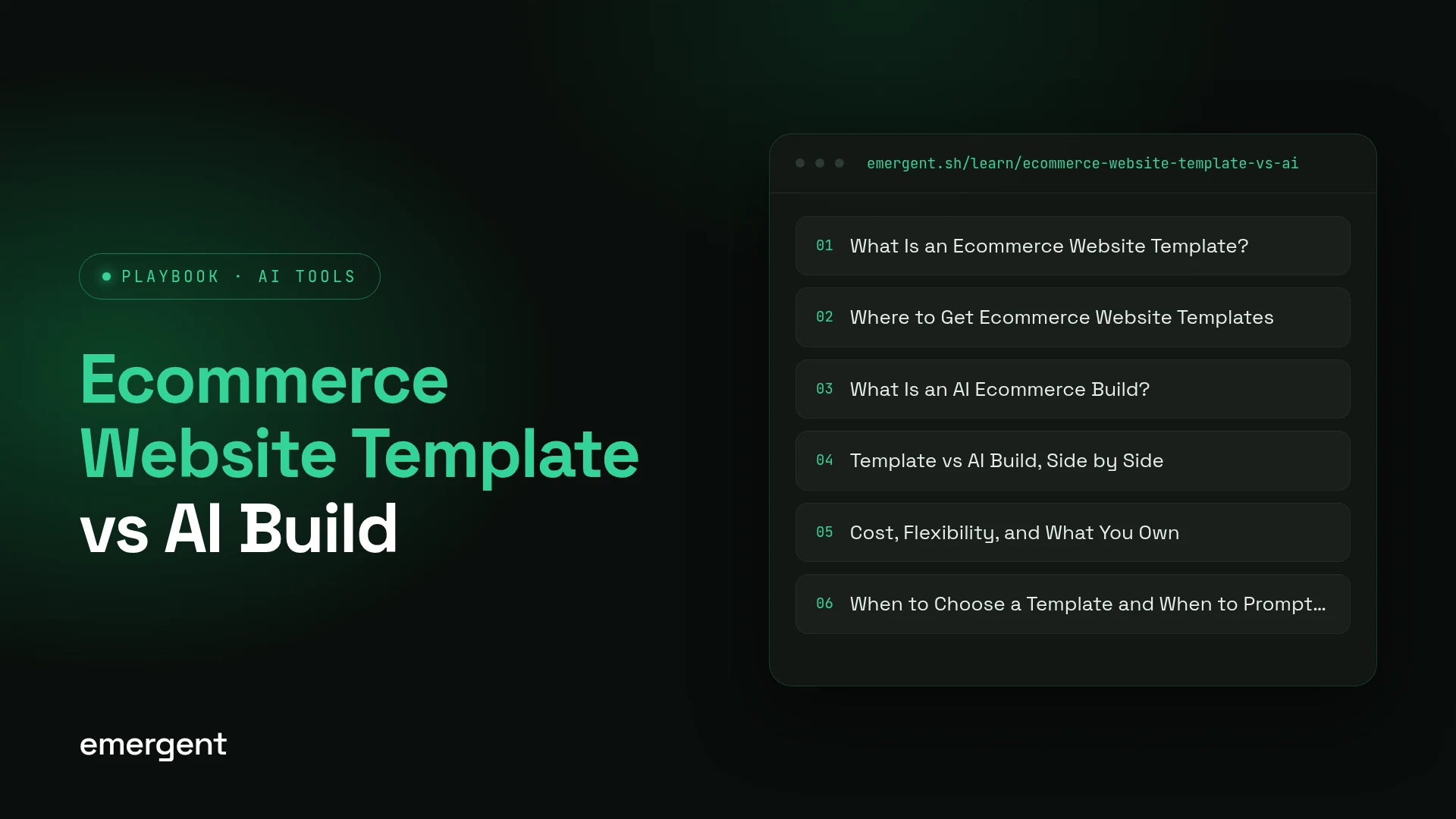 Ecommerce Website Template vs AI Build: Cost and Speed Compared