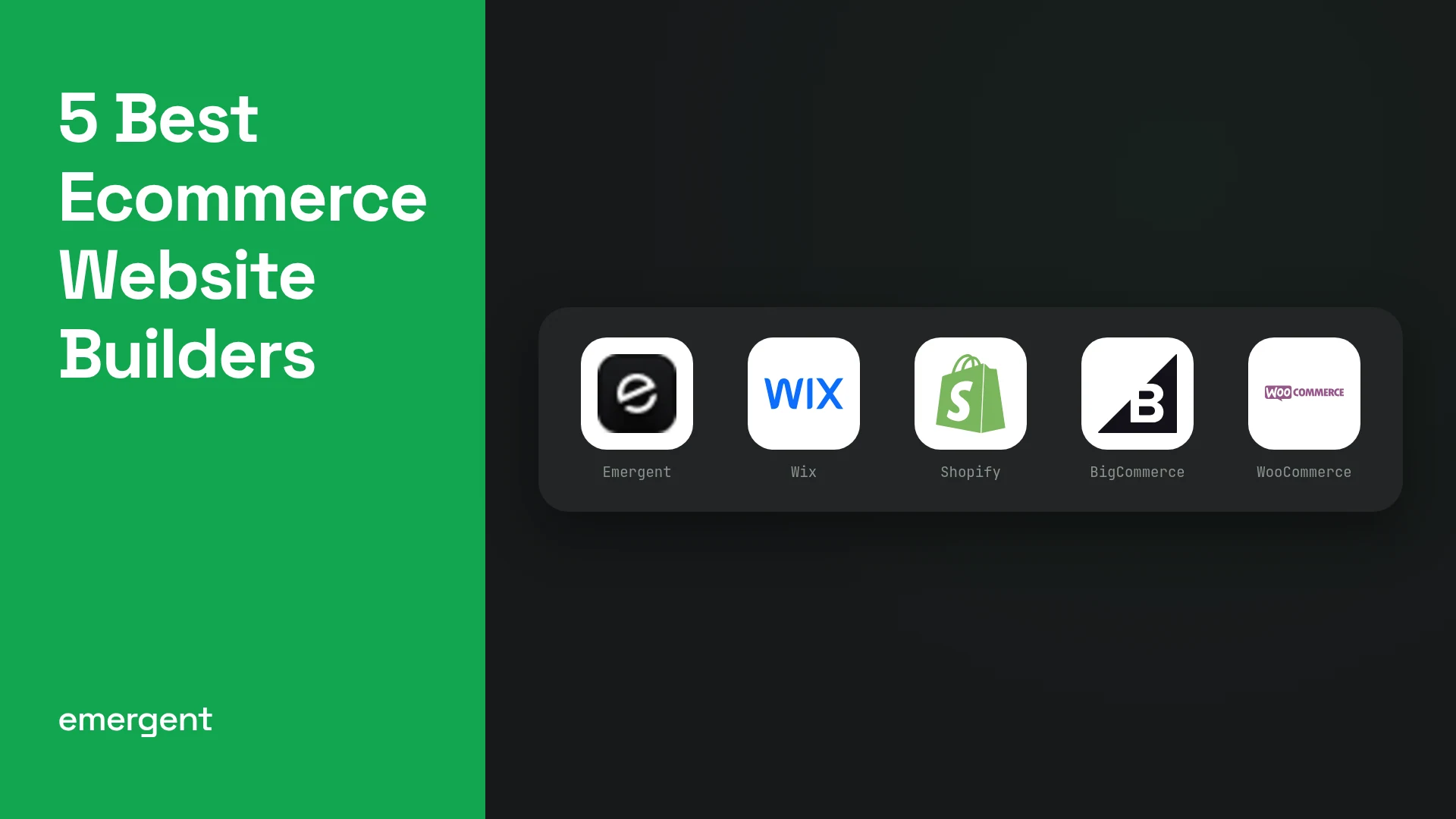 5 Best Ecommerce Website Builders in 2026