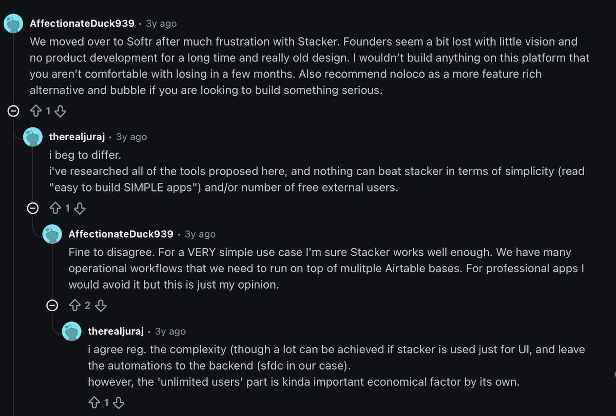 stacker reddit review