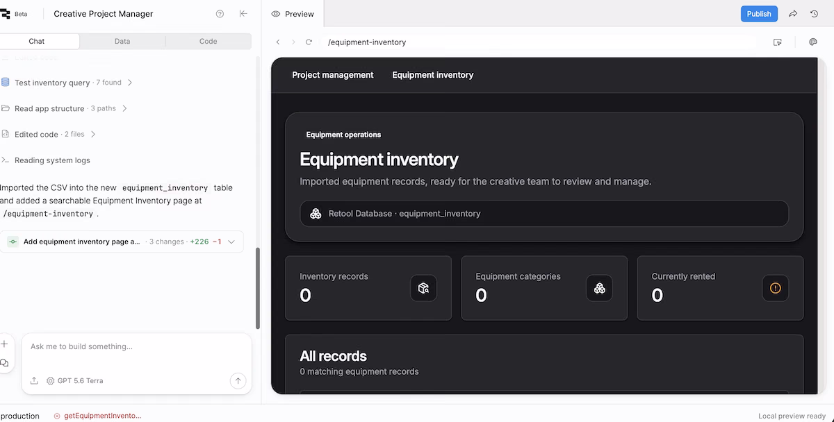 retool best for internal tools over data you already store elsewhere