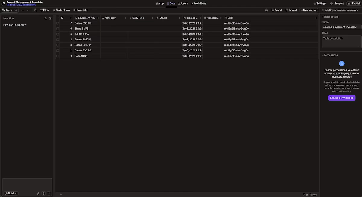 noloco best for internal apps that need tight permissions