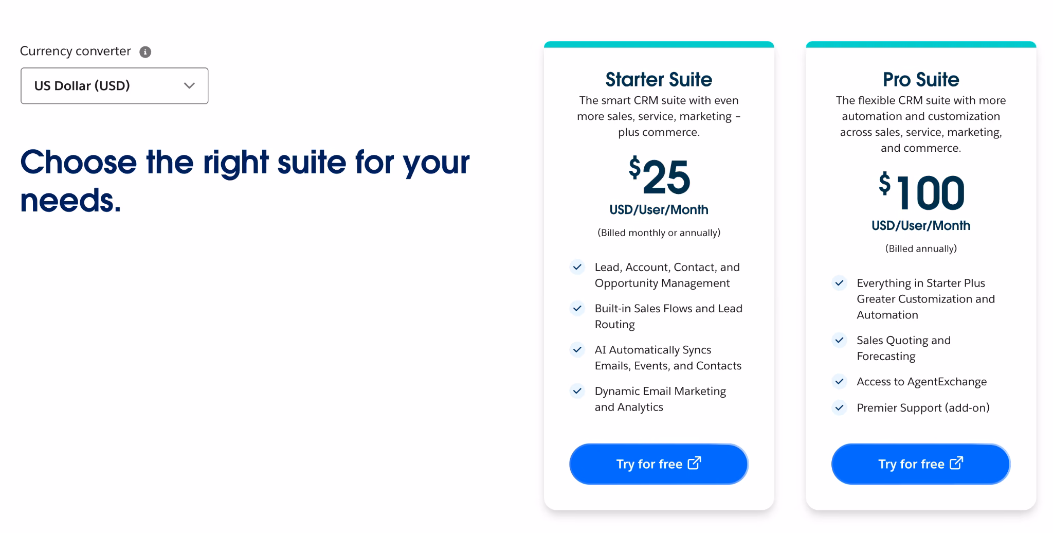 salesforce pricing