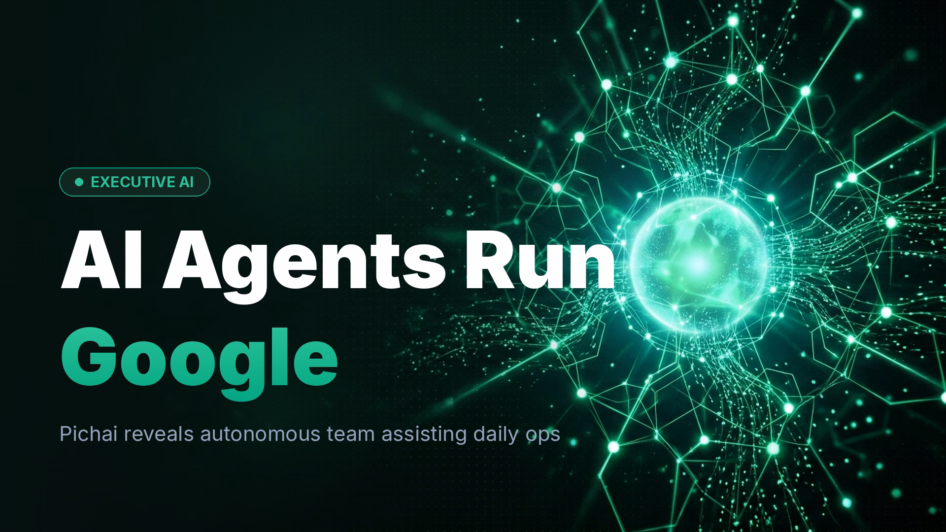 Pichai Uses AI Agents to Run Google: Inside the System