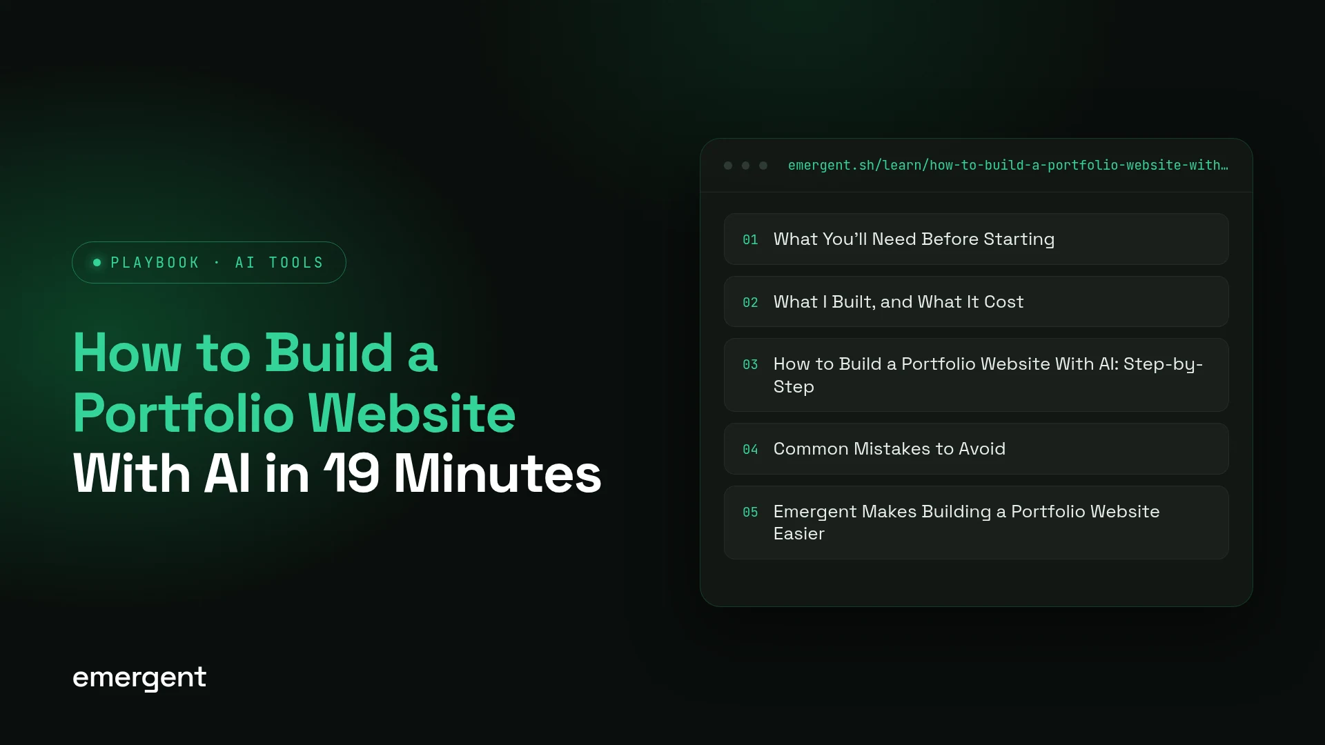 How to Build a Portfolio Website With AI in 19 Minutes
