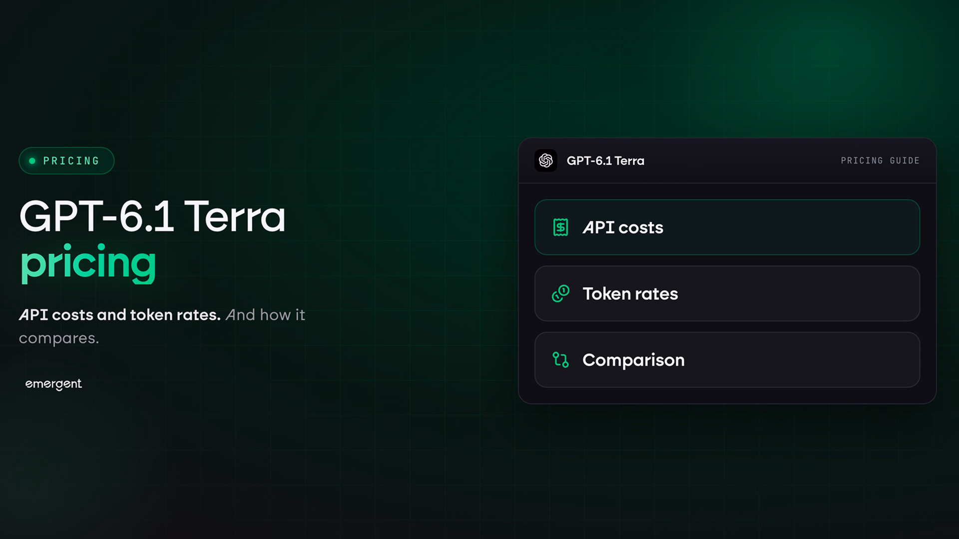 GPT-6.1 Terra Pricing: API Costs, Token Rates, and Comparison