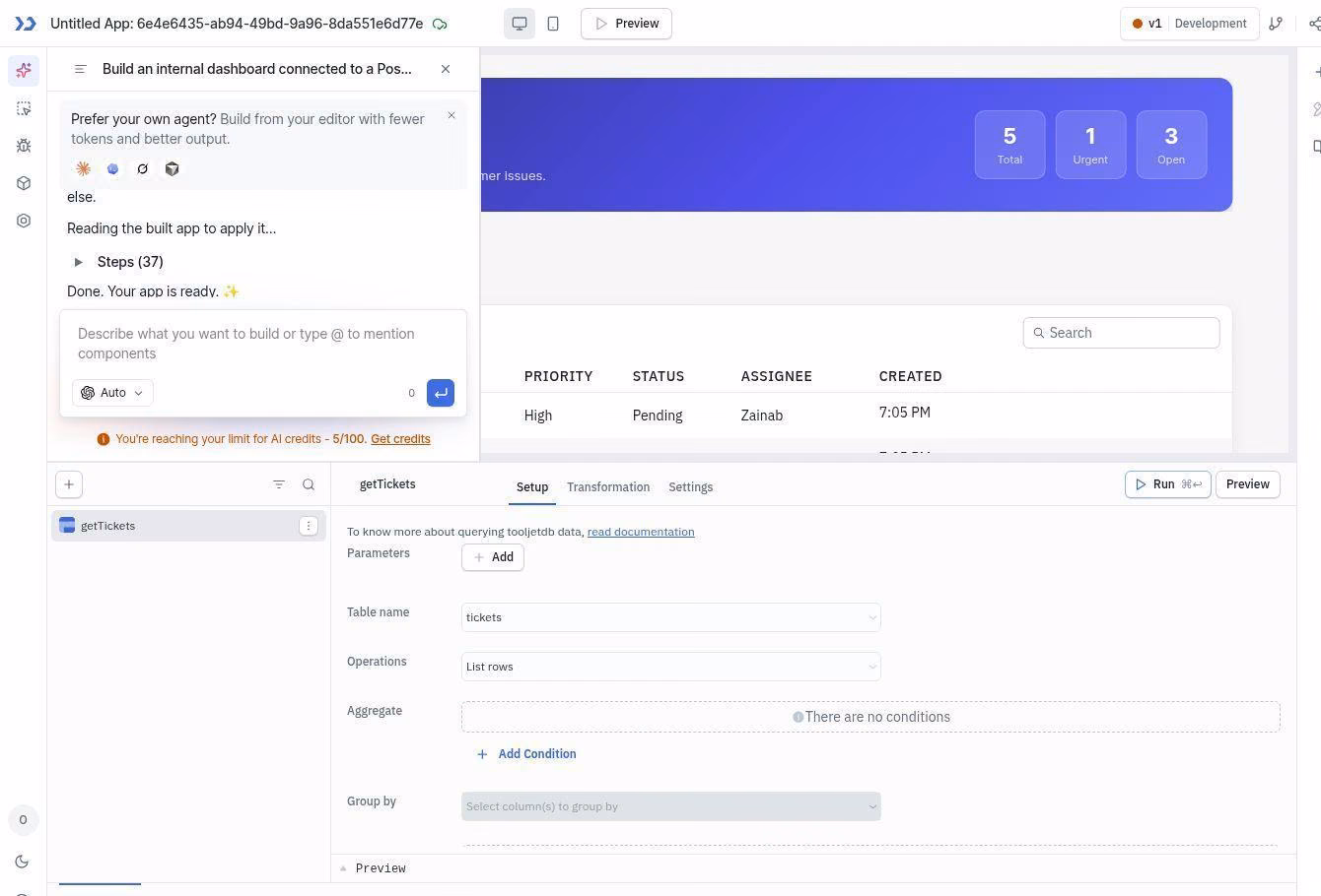 ai app tooljet vs appsmith feature breakdown