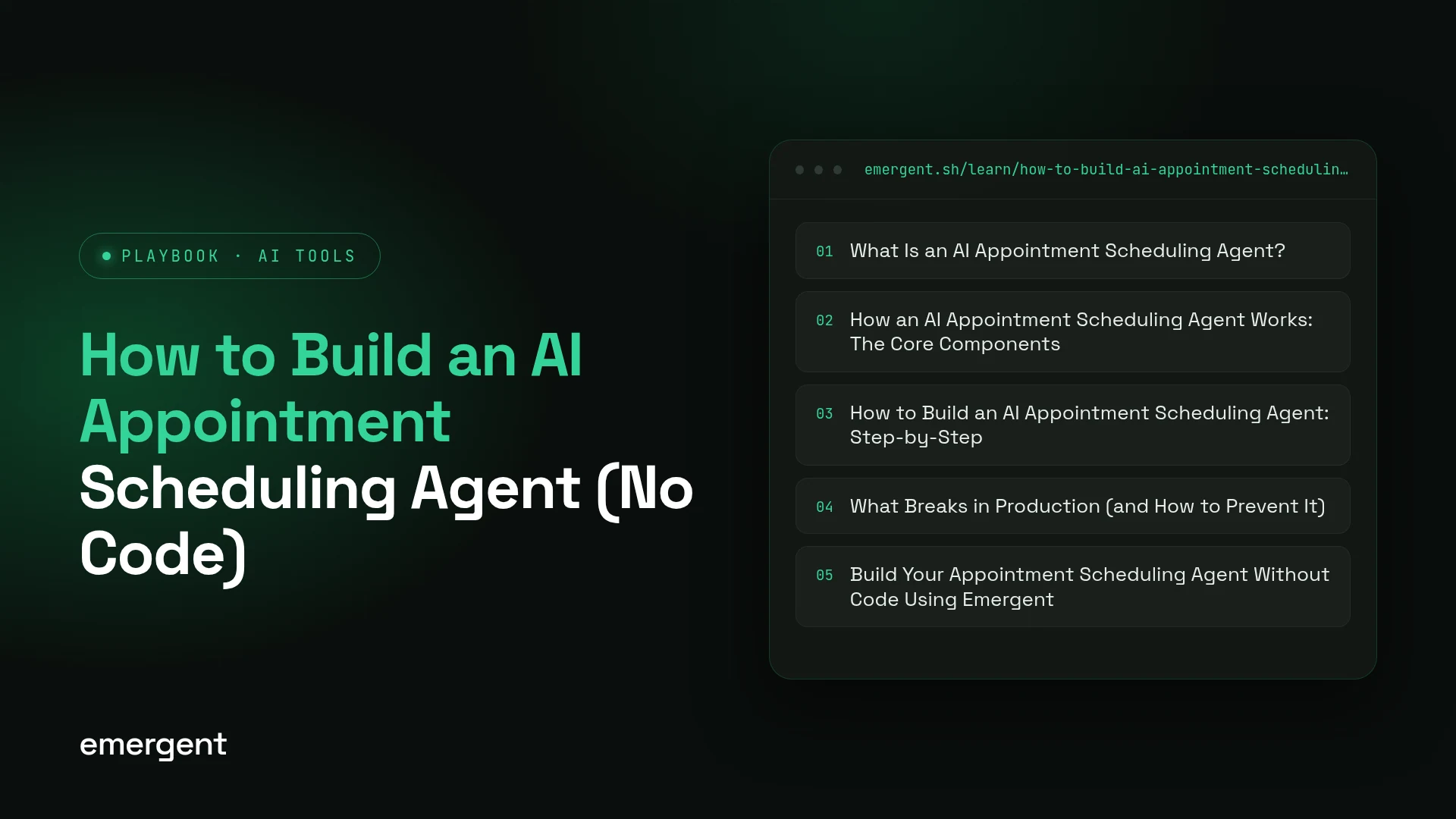 How to Build an AI Appointment Scheduling Agent (No Code)