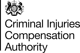 Logo of Criminal Injuries Compensation Authority with a crowned lion and unicorn crest.