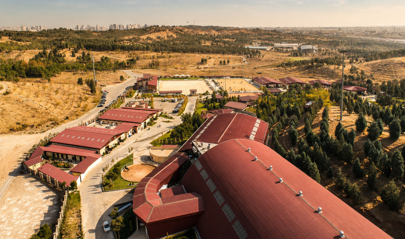 BAMX sports and recreational complex aerial view