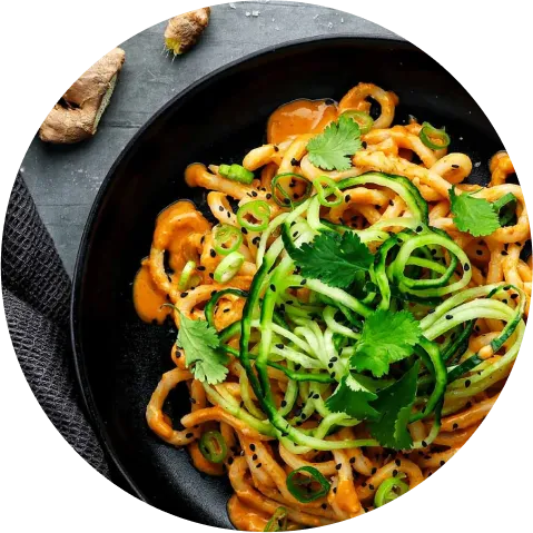 Peanut-Ginger Udon Noodles
