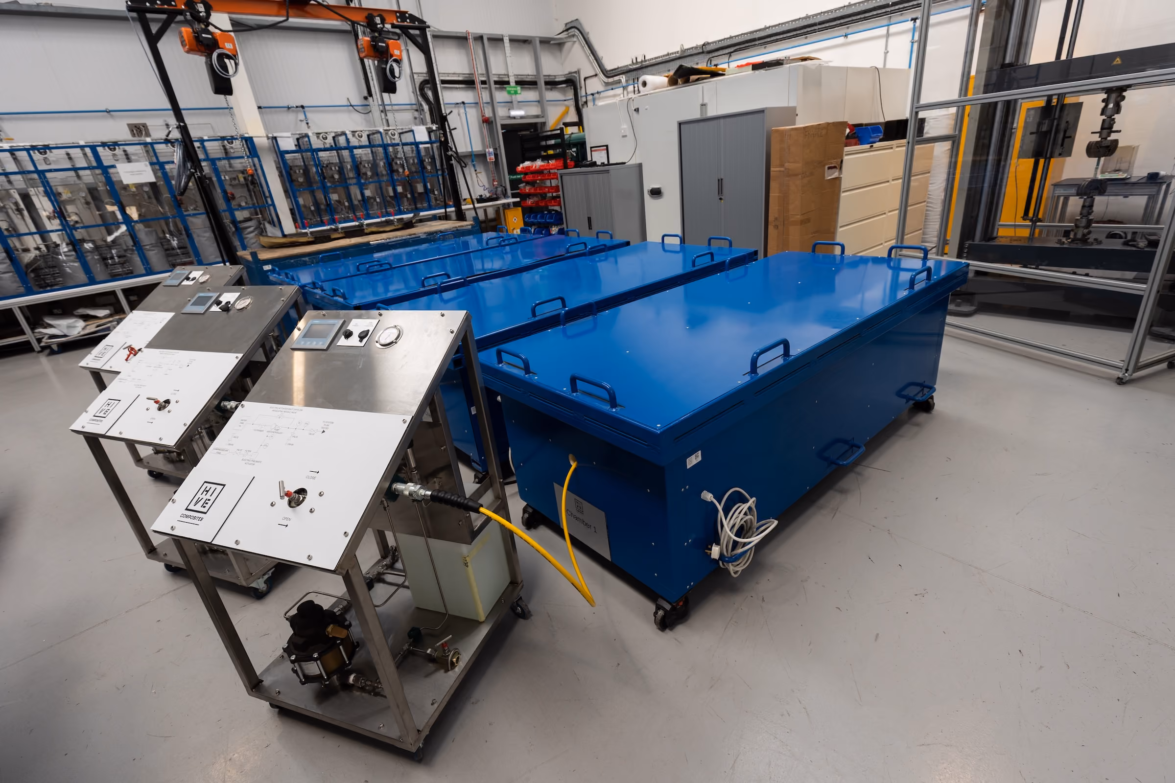 UD tape characterisation tape testing facility
