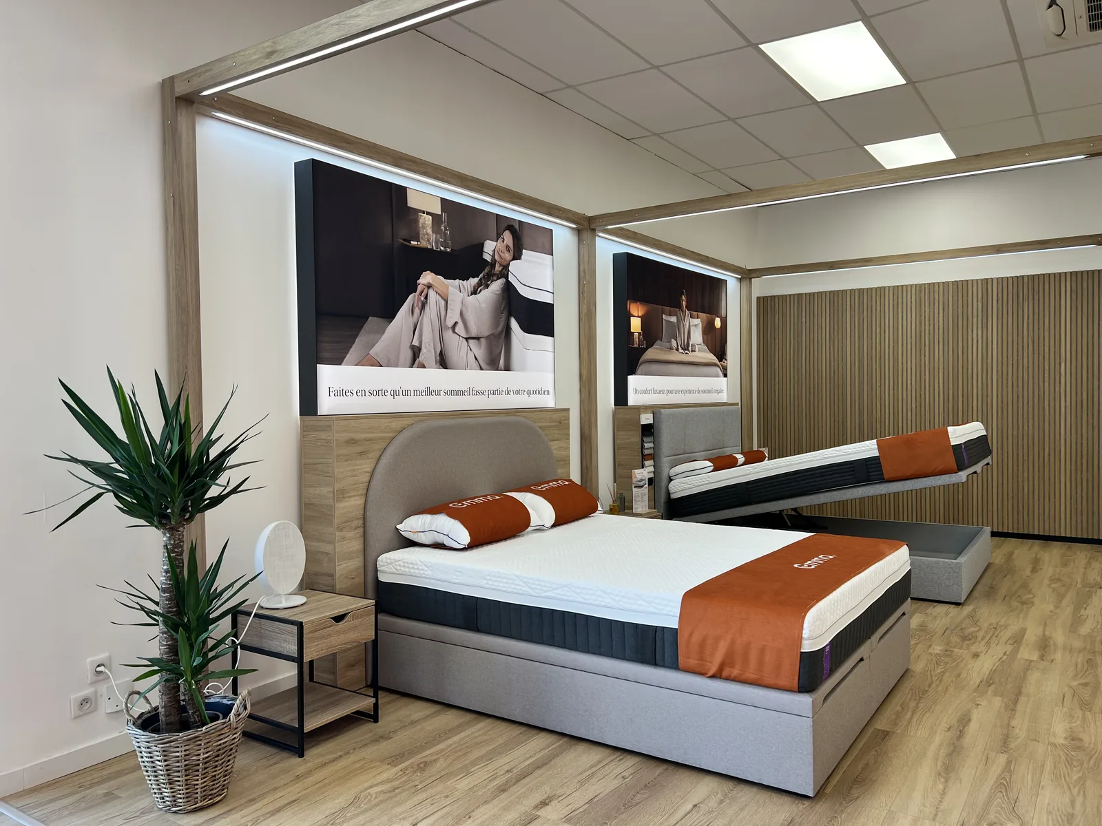 Matelas Emma Deluxe en exposition au magasin de Rennes