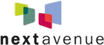 Next Avenue logo with colorful overlapping rectangles above the text.