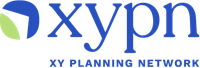 Logo of XY Planning Network with a blue and green symbol next to stylized text.