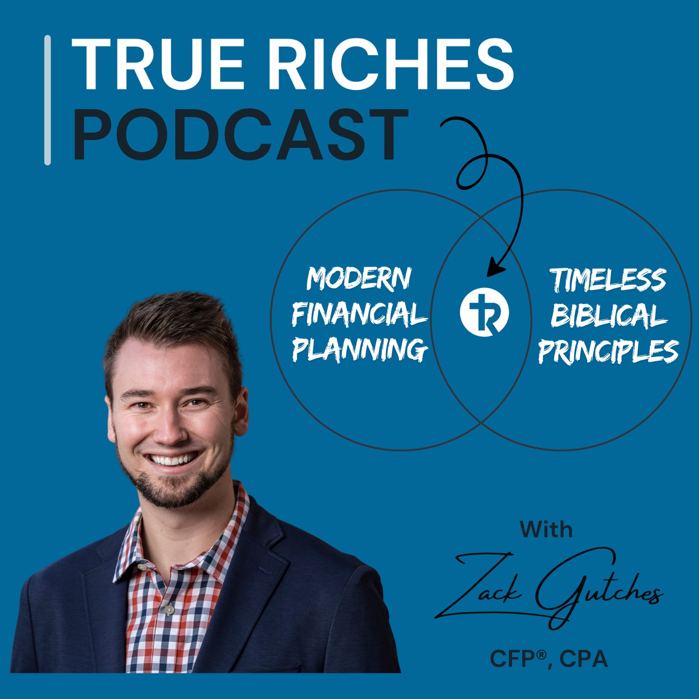 True Riches Podcast cover art featuring Zack Gutches, CFP®, CPA