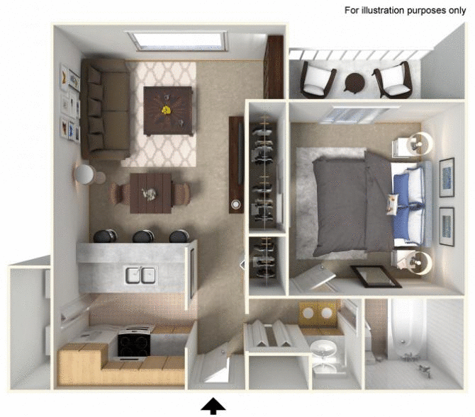 1BD, 1BTH AP